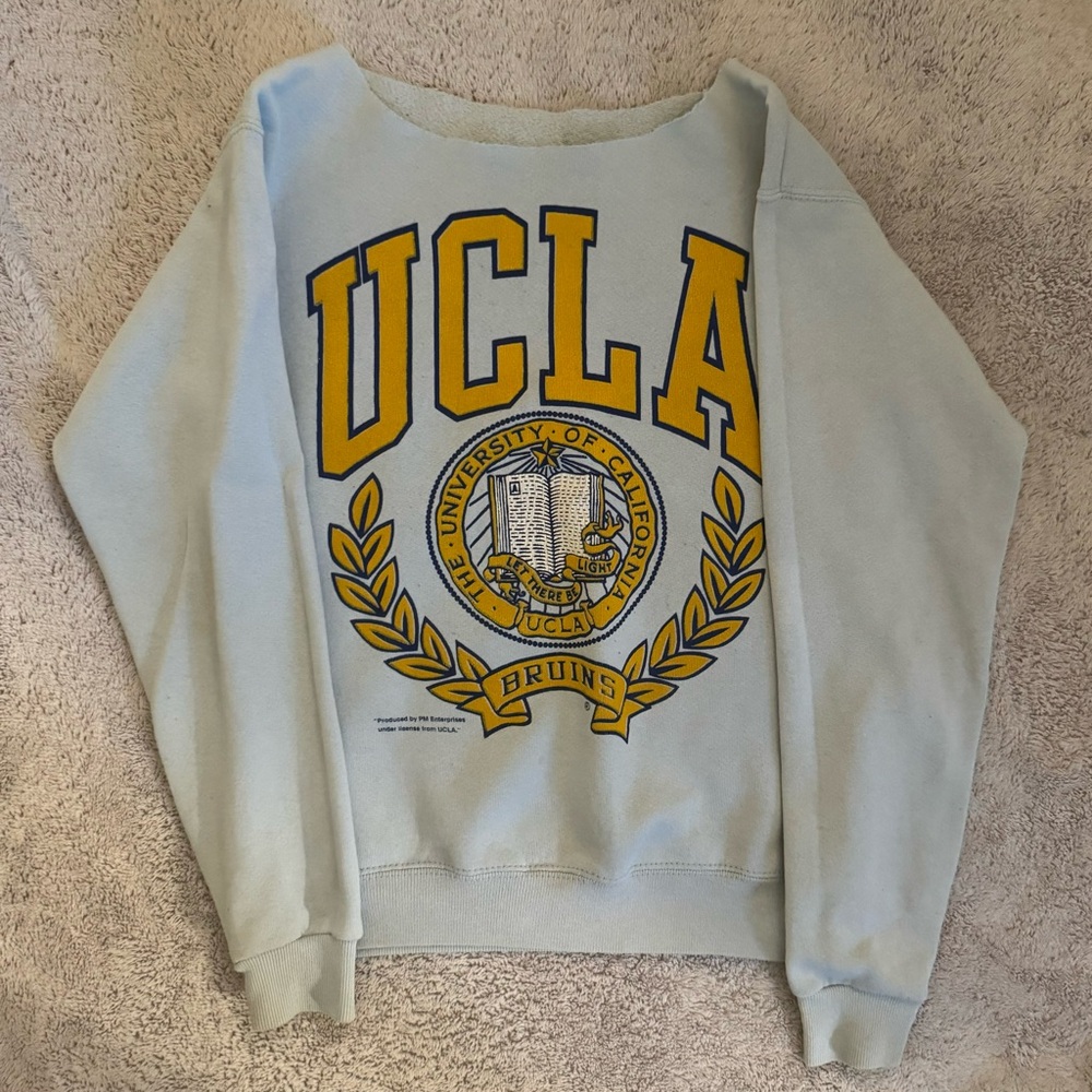 UCLA Vintage Light Blue Reversible Sweatshirt